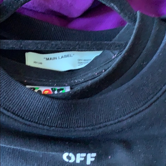 Off white crew neck size large - Picture 6 of 6